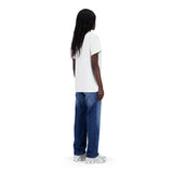 SET REGULAR JEANS HOSE BLAU + T-SHIRT CLASSIC WEISS