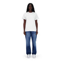 SET REGULAR JEANS HOSE BLAU + T-SHIRT CLASSIC WEISS