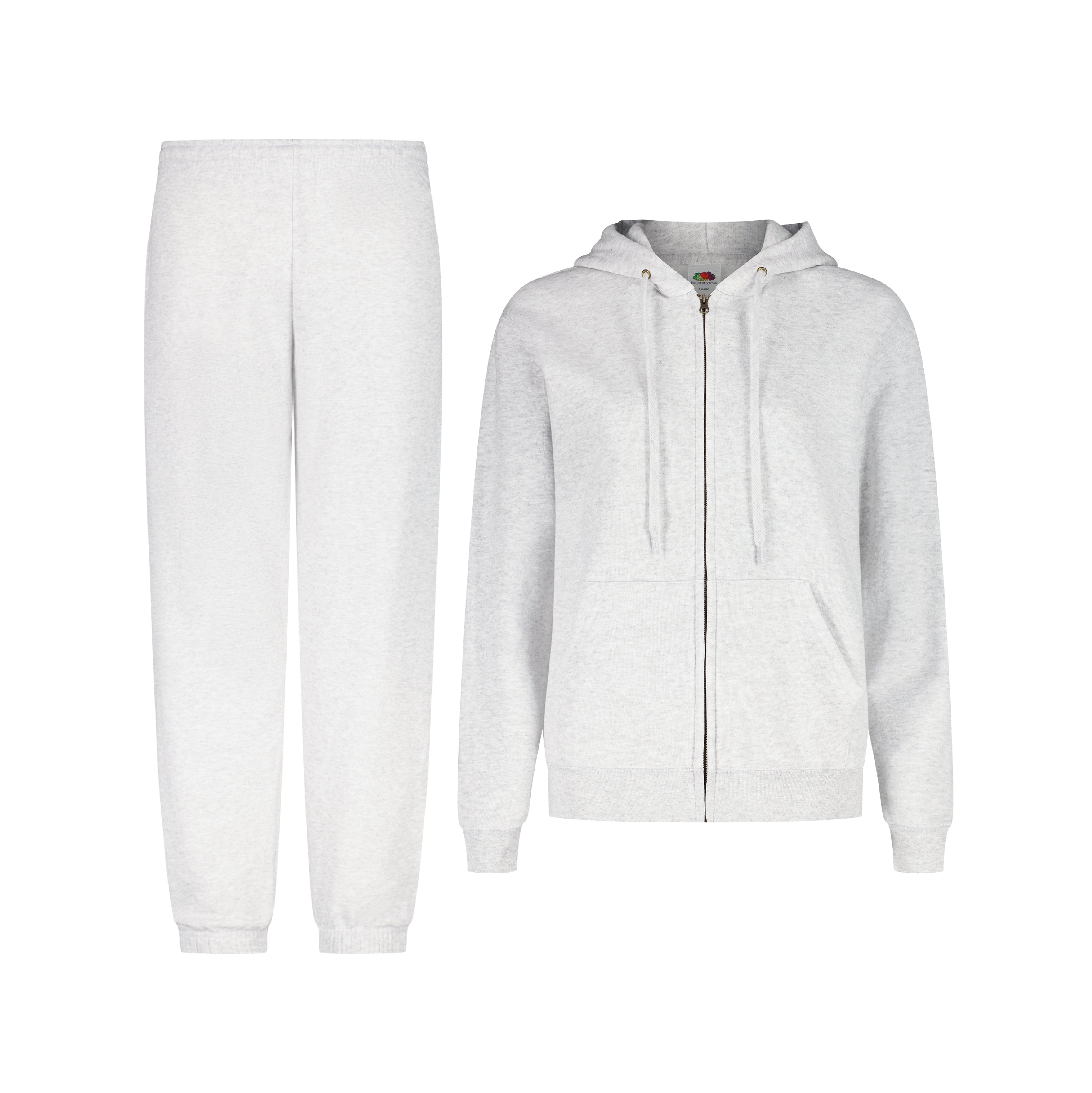 ENSEMBLE PANTALON JOGGING CLASSIC HOODIE ZIPPÉ CLASSIC GRIS