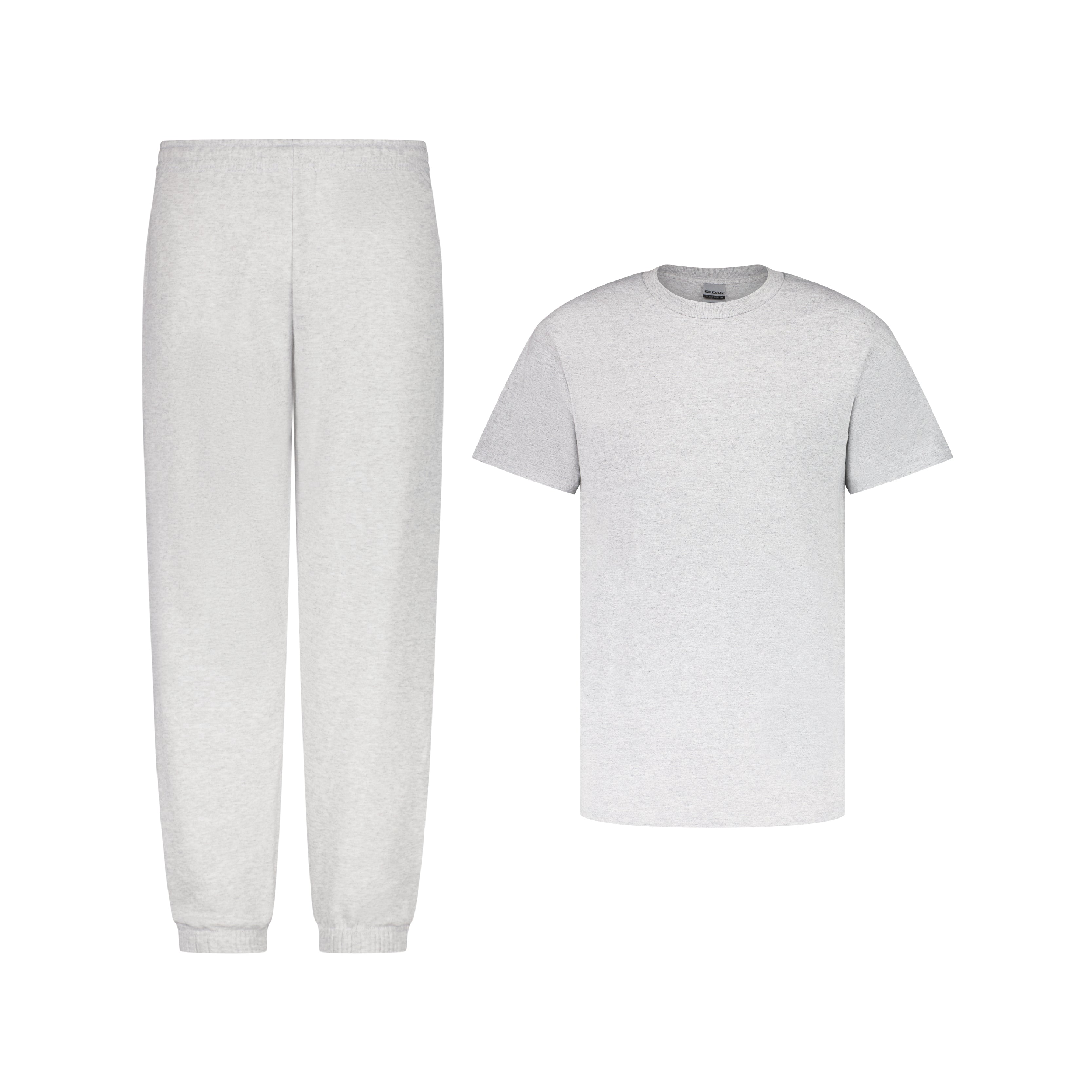 SET JOGGING PANTS CLASSIC HEATHER GREY T SHIRT CLASSIC HEATHER GREY MEN NORM CORE