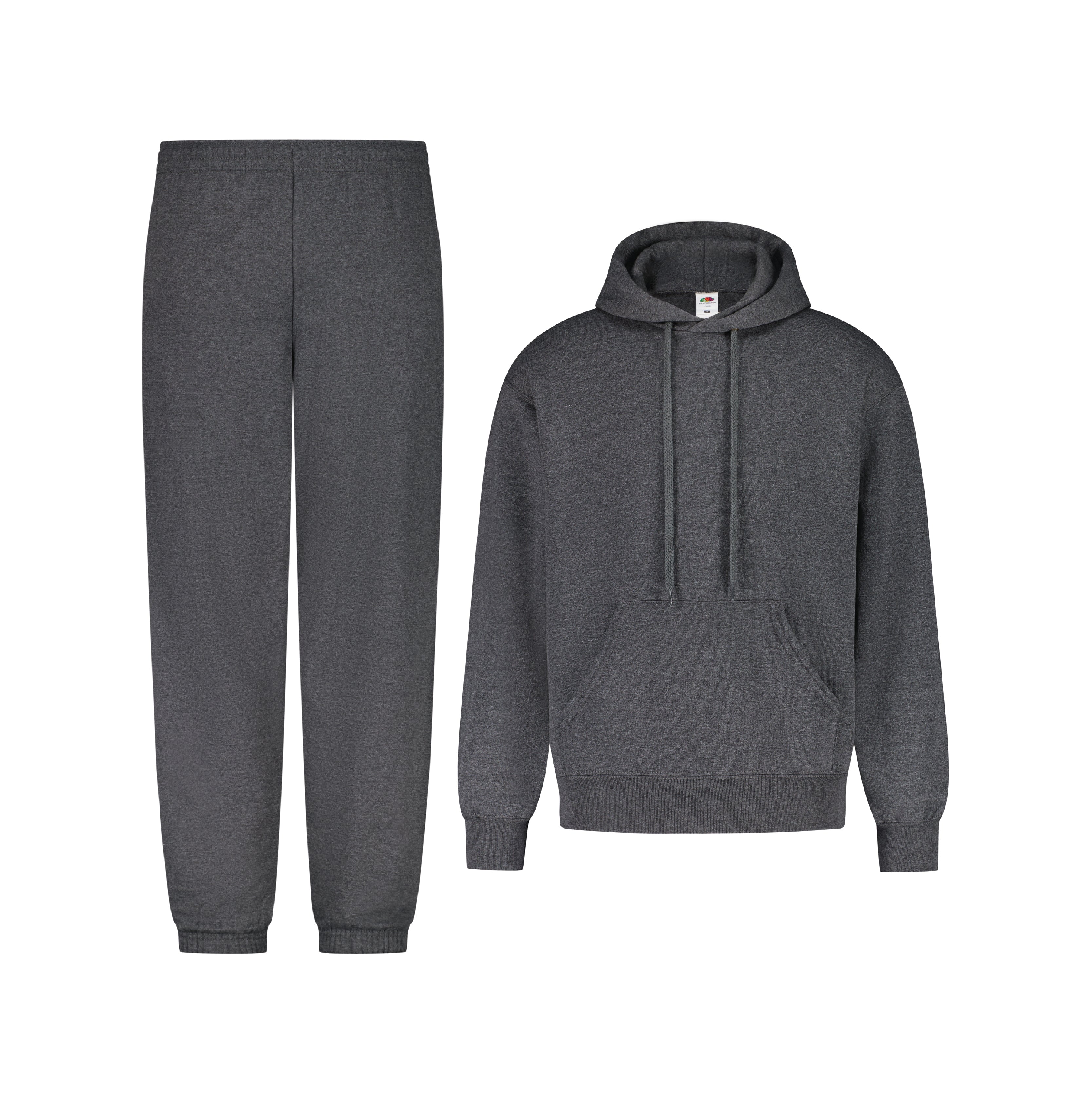 SET JOGGING PANTS CLASSIC HOODIE CLASSIC DARK HEATHER GREY MEN
