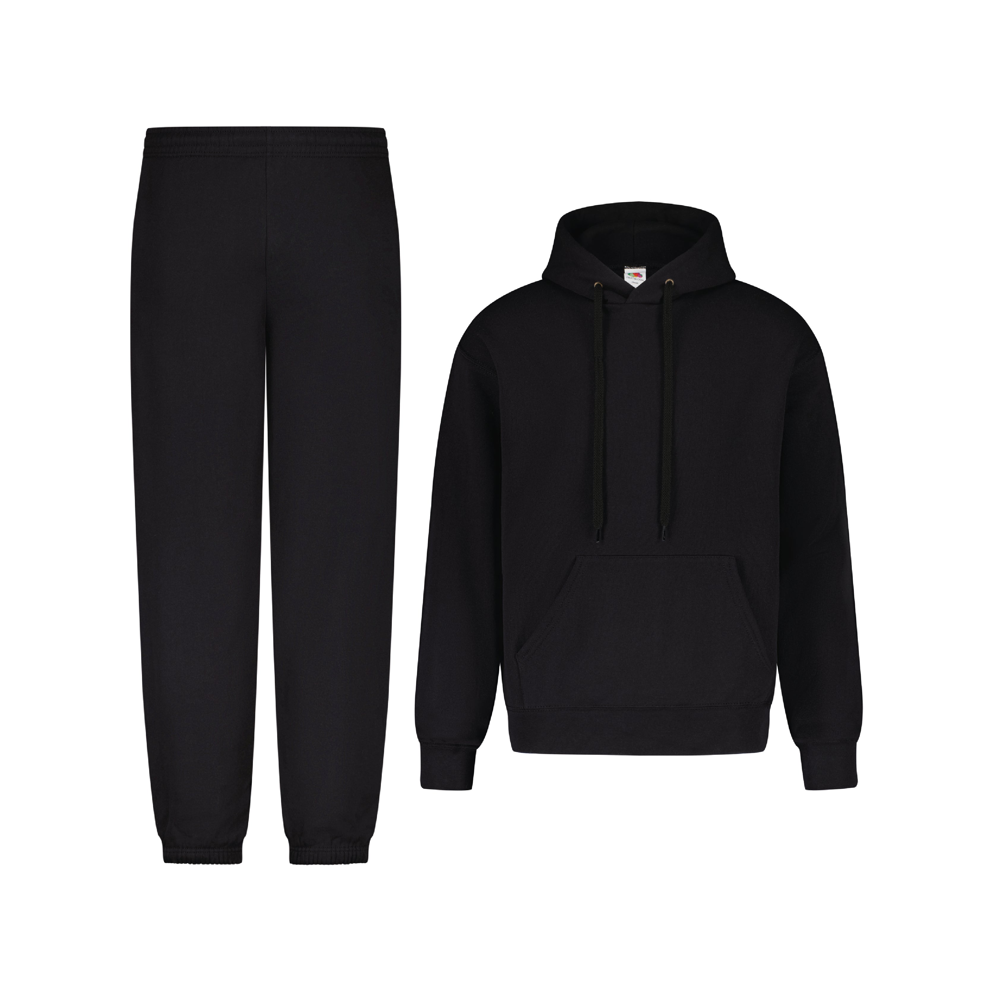 SET JOGGINGHOSE CLASSIC HOODIE CLASSIC SCHWARZ MANN