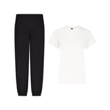 SET JOGGINGHOSE SCHWARZ + T-SHIRT