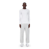 SET JOGGING PANTS PREMIUM HEATHER GREY + LONGSLEEVES COMPRESSION SPORT