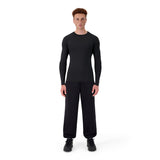 SET JOGGING PANTS PREMIUM BLACK + LONGSLEEVES COMPRESSION SPORT