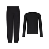 SET JOGGING PANTS PREMIUM BLACK + LONGSLEEVES COMPRESSION SPORT