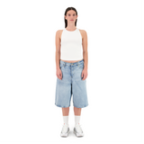 ENSEMBLE SHORT JEANS BAGGY BLEU CLAIR + DÉBARDEUR PREMIUM