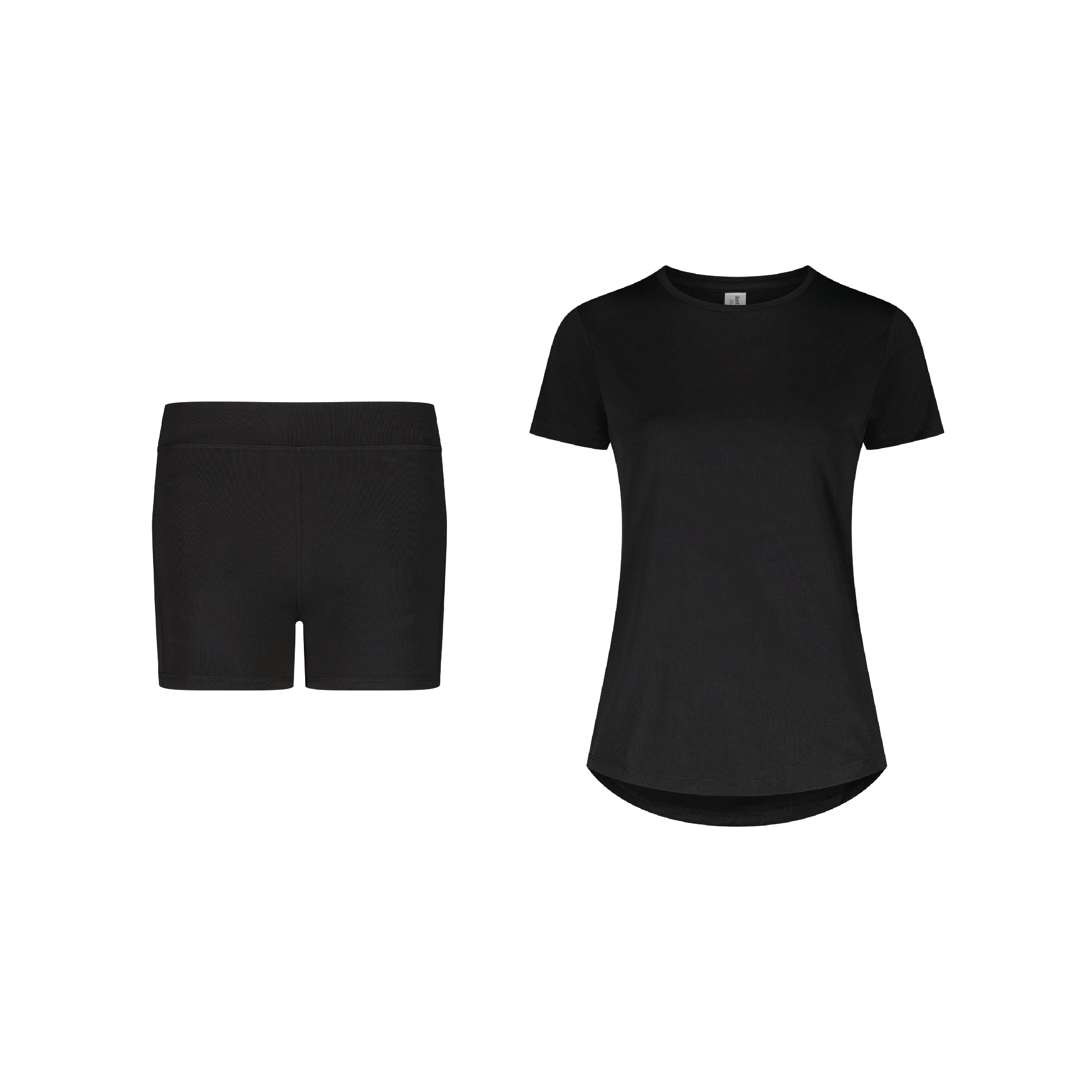 legging t shirt long femme sport SET LEGGING SHORTS SPORT BLACK T-SHIRT SPORT BLACK WOMEN – NORM-CORE