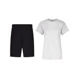 SET JOGGING-SHORTS SCHWARZ + T-SHIRT