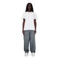 SET BAGGY JEANS PANTS + T-SHIRT WHITE