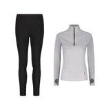 ENSEMBLE PANTALON LEGGING SPORT NOIR + LONGSLEEVES HALF-ZIP SPORT