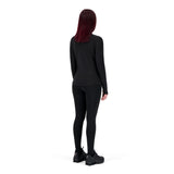 SET LEGGING PANTS SPORT BLACK + LONGSLEEVES HALF-ZIP SPORT