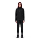 SET LEGGING PANTS SPORT BLACK + LONGSLEEVES HALF-ZIP SPORT