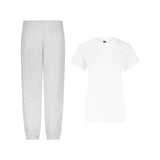 SET JOGGING PANTS HEATHER GREY + T-SHIRT