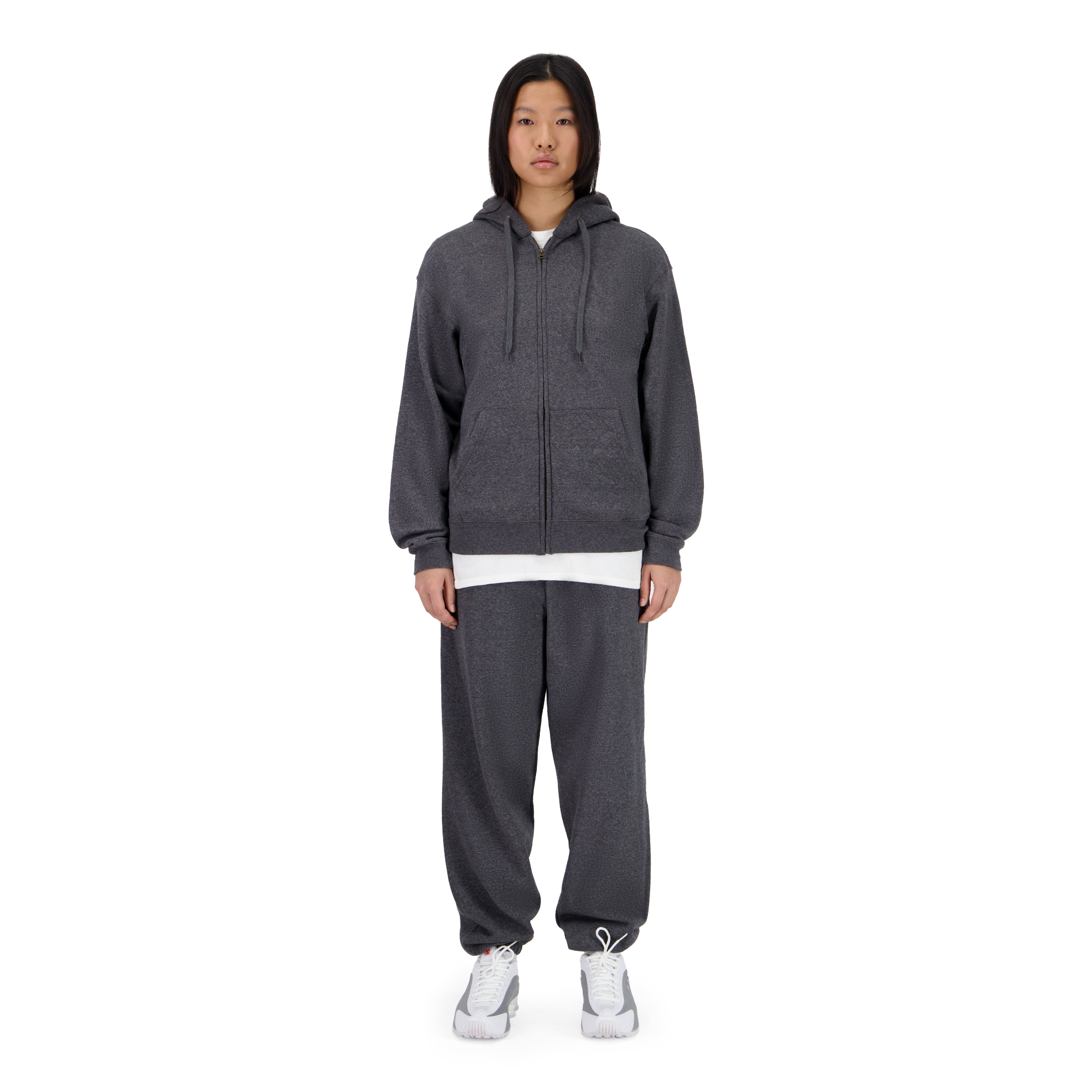 ENSEMBLE PANTALON JOGGING CLASSIC HOODIE ZIPPÉ CLASSIC GRIS