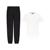 SET JOGGING PANTS BLACK + T-SHIRT