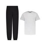 SET JOGGING PANTS BLACK + T-SHIRT