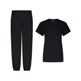 ENSEMBLE PANTALON JOGGING NOIR + T-SHIRT