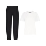 ENSEMBLE PANTALON JOGGING PREMIUM NOIR + T-SHIRT PREMIUM