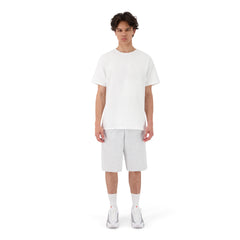 ENSEMBLE SHORT JOGGING GRIS CHINÉ + T-SHIRT