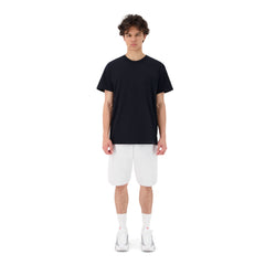 ENSEMBLE SHORT JOGGING GRIS CHINÉ + T-SHIRT