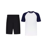 ENSEMBLE SHORT JOGGING CLASSIC NOIR + T-SHIRT CLASSIC BICOLORE