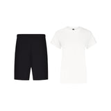 SET JOGGING SHORTS BLACK + T-SHIRT