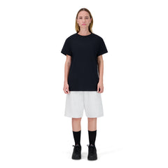 ENSEMBLE SHORT JOGGING GRIS CHINÉ + T-SHIRT
