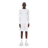 ENSEMBLE SHORT SPORT BLANC + LONGSLEEVES COMPRESSION SPORT