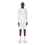 ENSEMBLE SHORT SPORT BLANC + LONGSLEEVES COMPRESSION SPORT