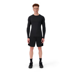 ENSEMBLE SHORT SPORT NOIR + LONGSLEEVES COMPRESSION SPORT
